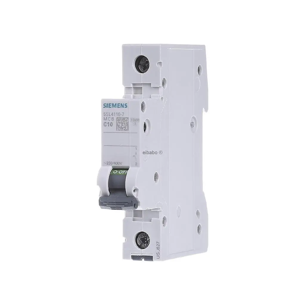Breaker para Riel DIN de 1 Polo, 6A, 10KA, 5SL4106-7RC