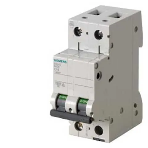 Breaker para Riel DIN de 2 Polos, 20A, 10KA, 5SL4220-7RC
