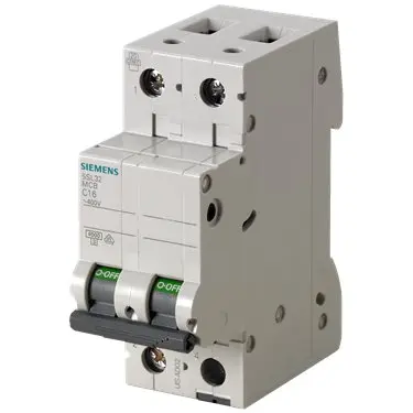Breaker para Riel DIN de 2 Polos, 4A, 240V, 10KA, 5SL4204-7RC