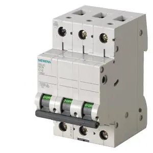 Breaker para Riel DIN de 3 Polos, 4A, 10KA, 5SL4304-7RC