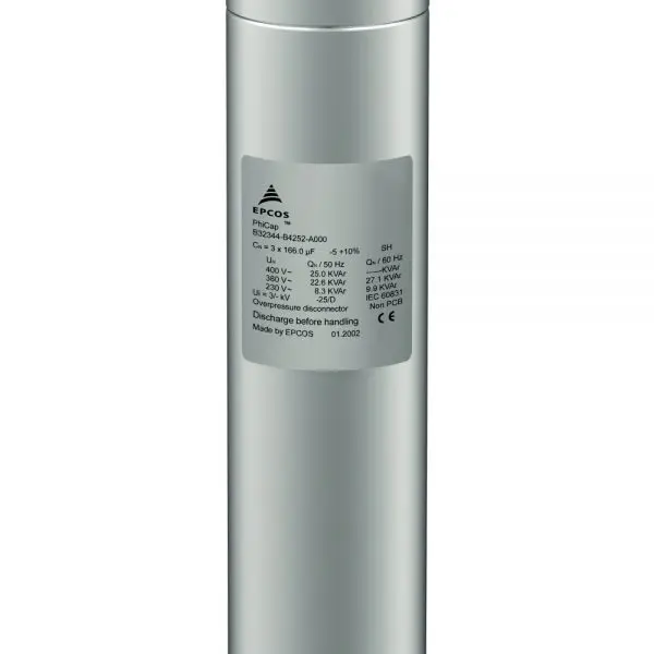 Condensador de 20 KVAR, 480V, B32344-E4162-A780G