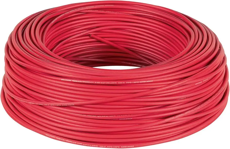 [CA0940] Cable THHN 14 AWG Unilay Varios Hilos (Rojo)