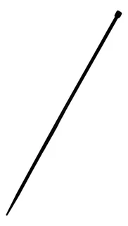 Amarre Plástico Negro de 50 cm, CV-50076