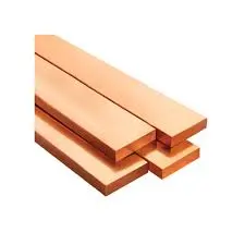 Barra de Cobre de 1/8" x 1/2", 170A (por Metro)