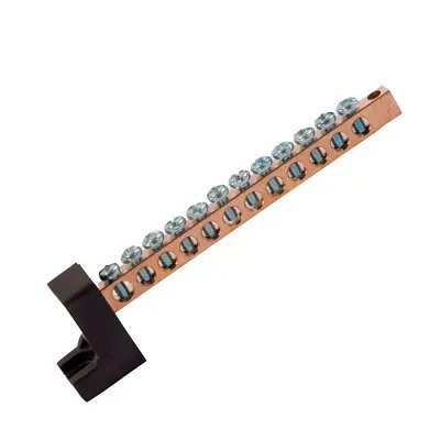 Barra de Tierra de 9x6 mm, 5x6AWG + 1x4 AWG CO