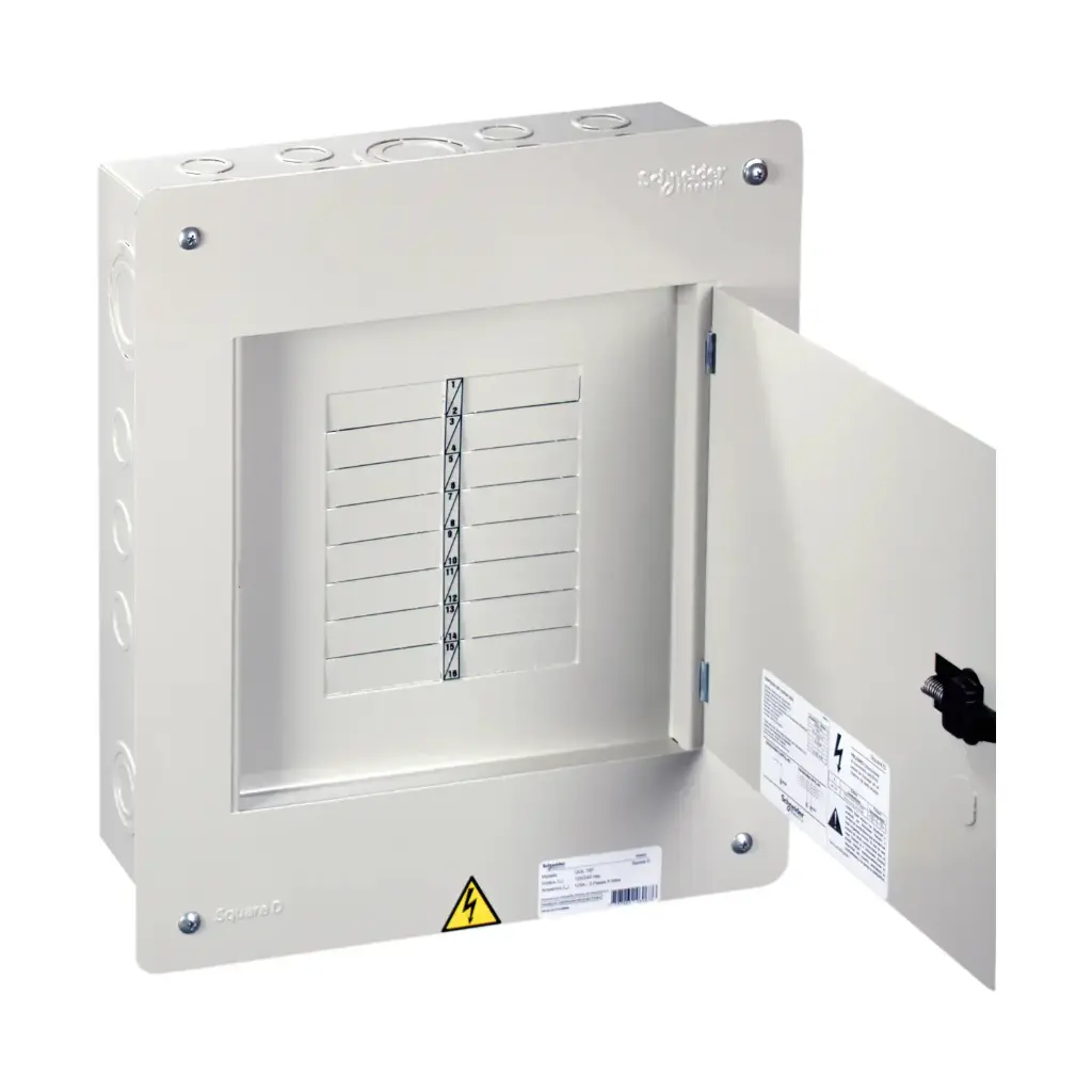 Centro de Carga Monofásico/Bifásico de 16 Puntos, 240/120V, QOL-16F