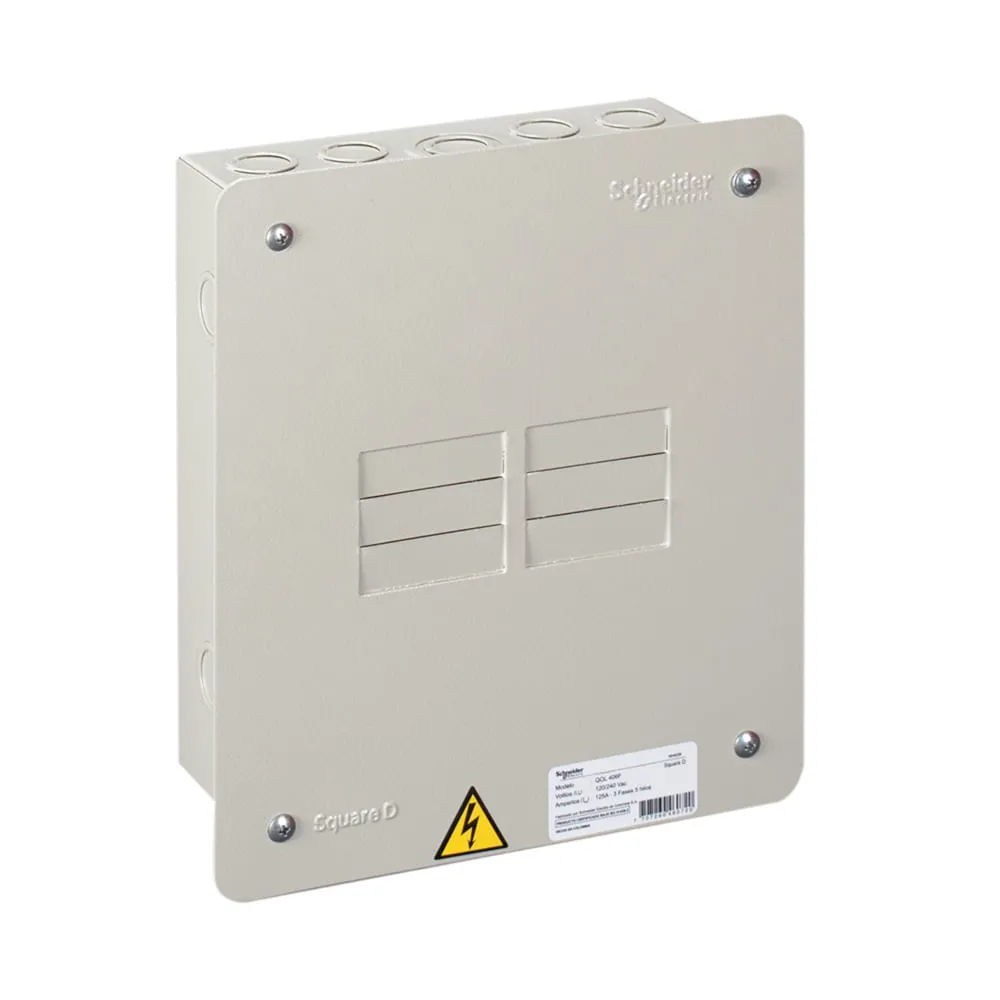 Centro de Carga Trifásico de 6 Espacios, QOL 406F
