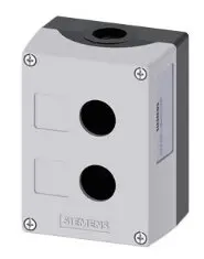 [AT0325] Caja Plástica Vacía para 2 Comandos Siemens, 3SU1802-0AA00-0AB1