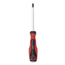 [AC1025] Destornillador Estrella Mango Rojo de 1/4" x 4" (6.5x100 mm), Magnético